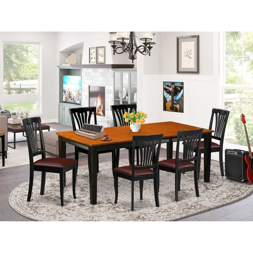 Dinette Set for 8 - Kitchen Table with Chairs - Small Space Dining Room Furniture