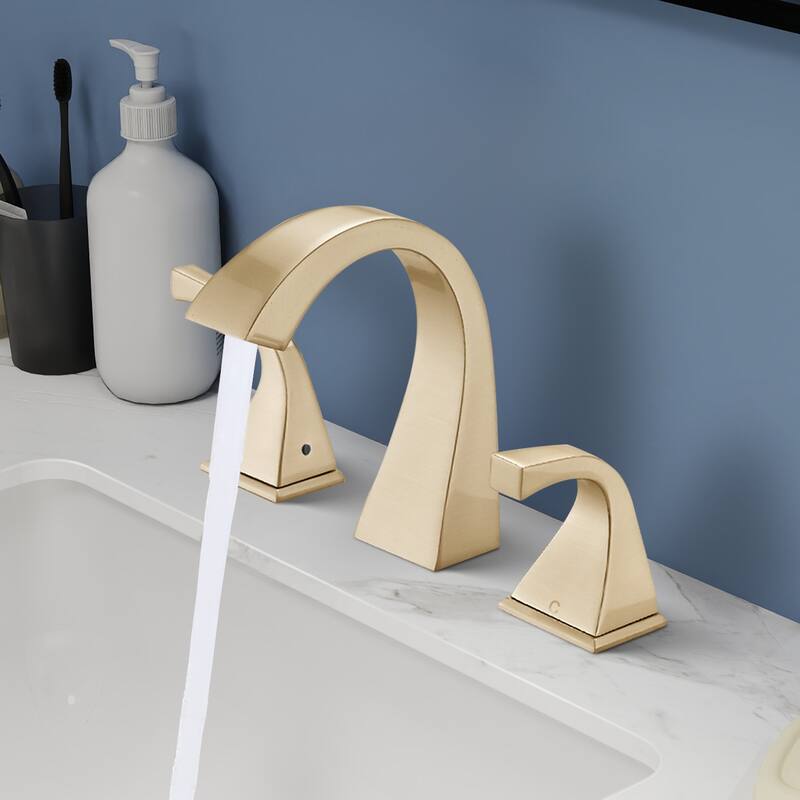 Topcraft Two Handle Bathroom Sink Faucet with Pop-Up Drainer