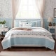 preview thumbnail 20 of 87, Madison Park Vanessa 6 Piece Cotton Percale Quilt Set with Throw Pillows