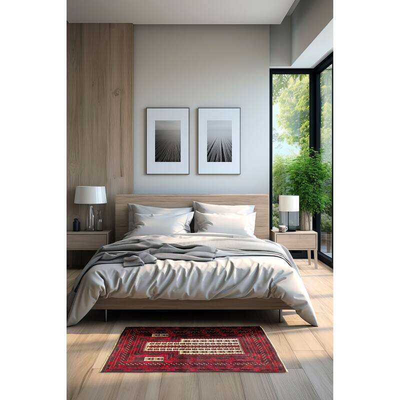 ECARPETGALLERY Hand-knotted Teimani Beige Wool Rug - 3'0 x 4'4