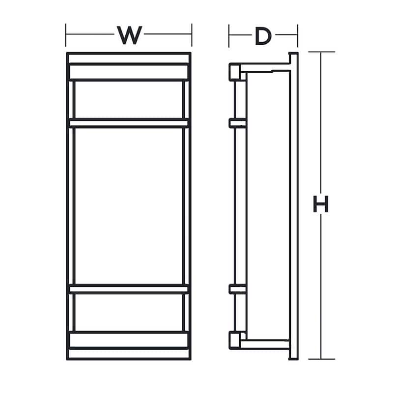 Brio 18-inch Satin Nickel LED Wall Sconce, White Shade