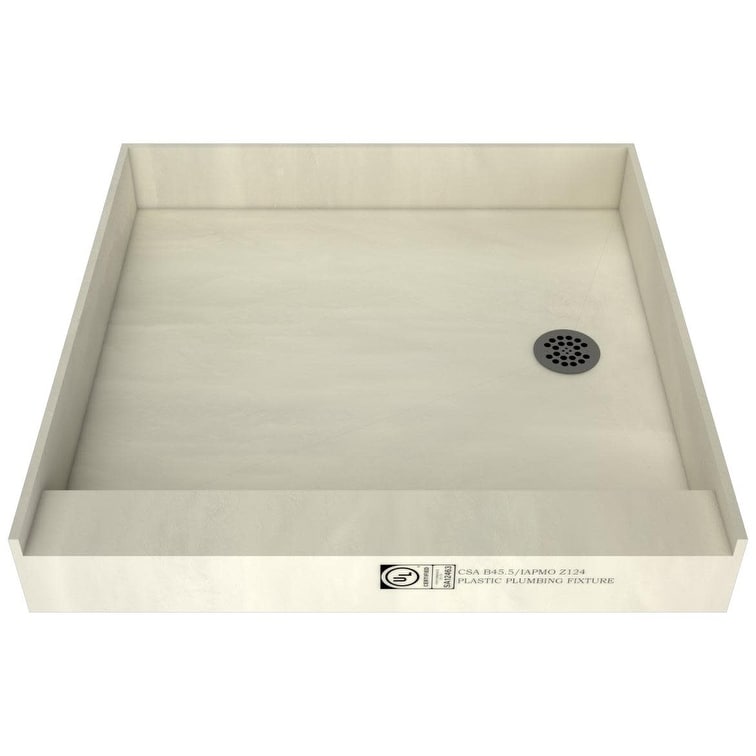 Tile Redi P4848RPVC Redi Base 48" x 48" Square Shower Base with Single
