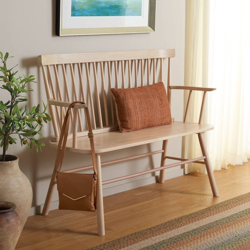 SAFAVIEH Gracija Spindleback Settee - 48" x 22.4" x 36" - 48"W x 22"D x 36"H