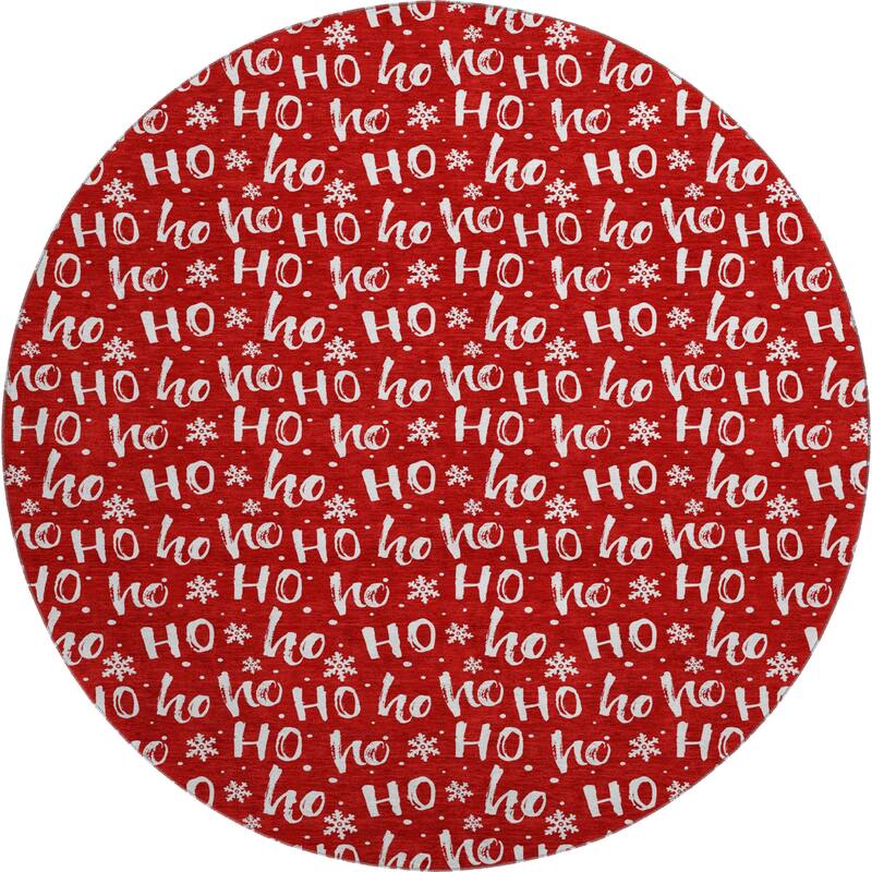 Premium Washable Super Soft Christmas Ho Ho Mayfield Rug