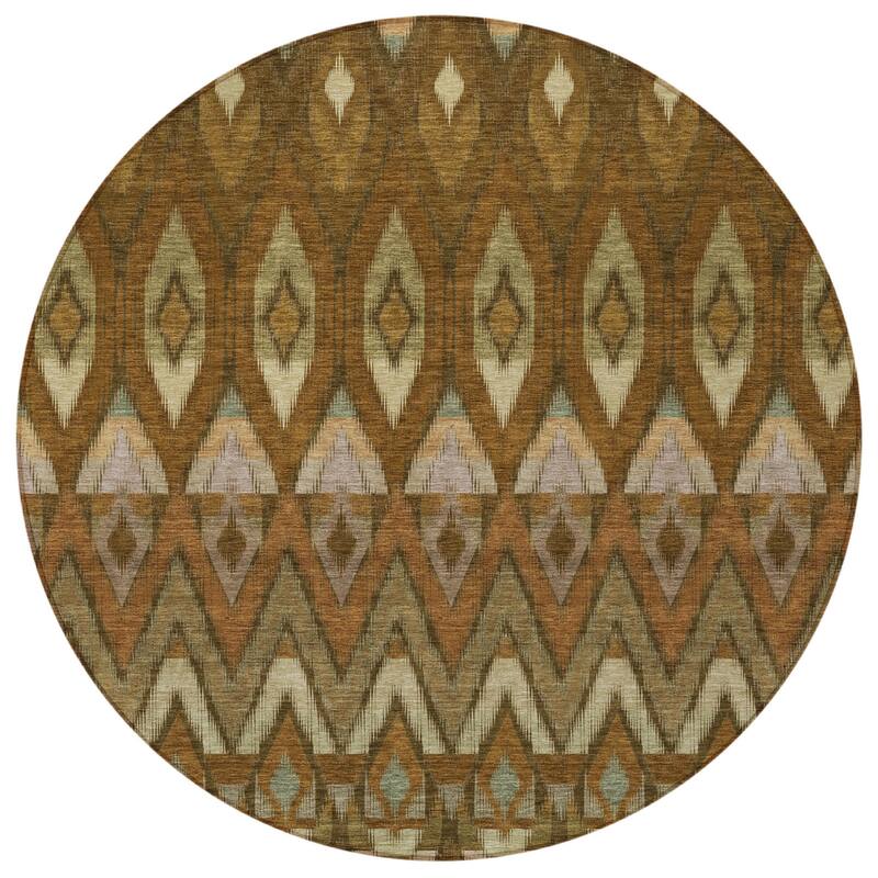 HomeRoots Southwestern Transitional Rectangle Outdoor Rug