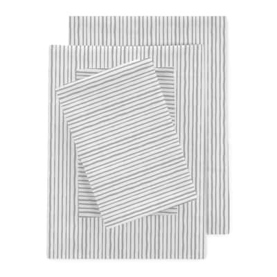 Clean Design Home x Martex Birch T300 Percale Sheet Set