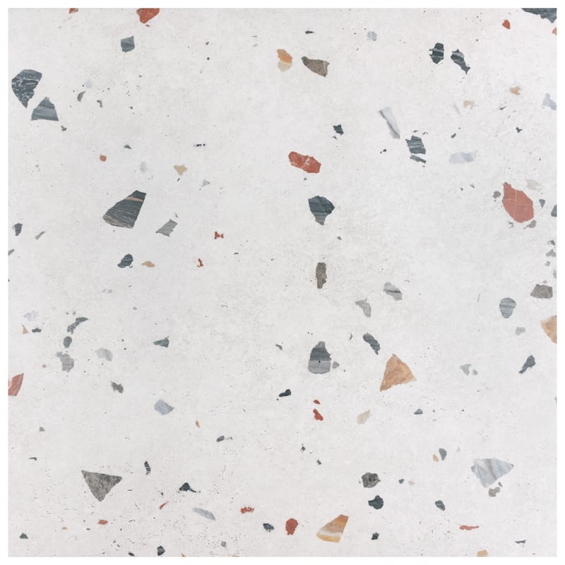 Merola Tile Sonar White 25-5/8" x 25-5/8" Porcelain Floor and Wall Tile