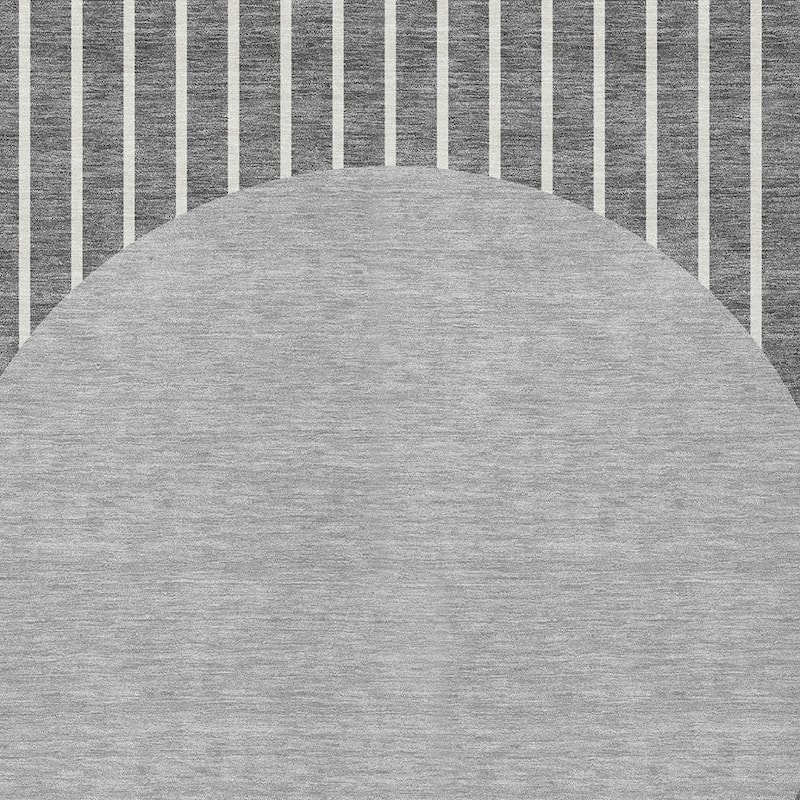 HomeRoots Striped Transitional Rectangle Outdoor Rug