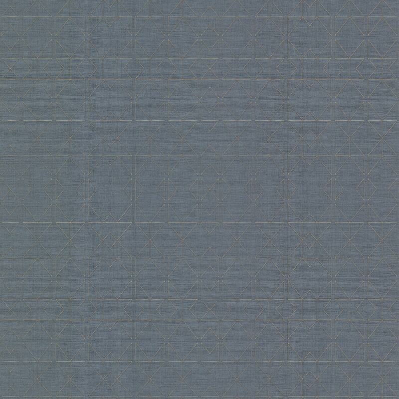 A-Street Prints Paititi Denim Diamond Trellis Wallpaper