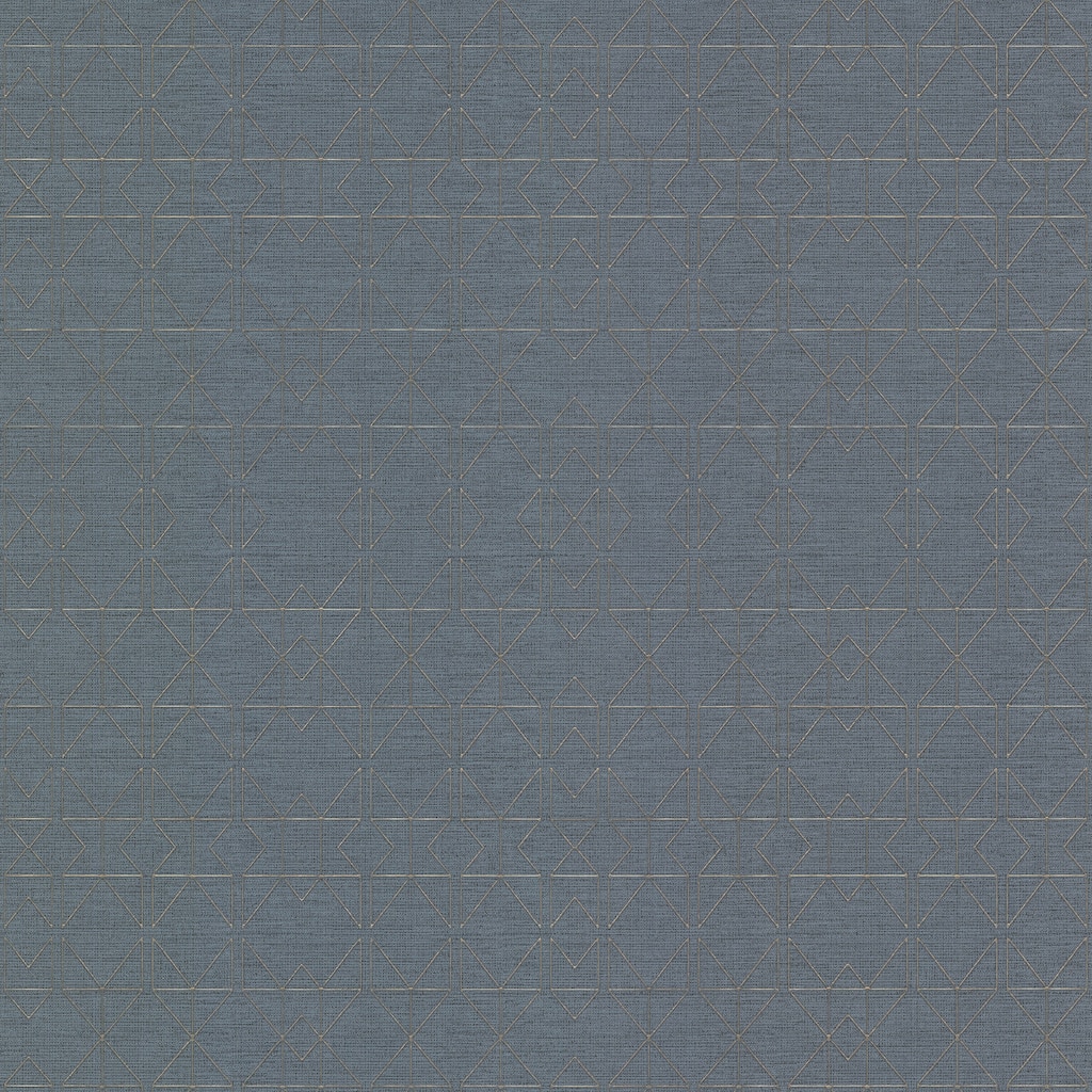 A-Street Prints Paititi Denim Diamond Trellis Wallpaper