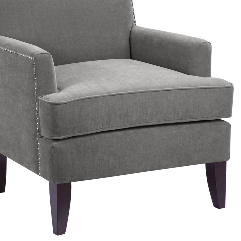Colton Classic Accent Chair Nailhead Trim Club Chair Fabric Armchair