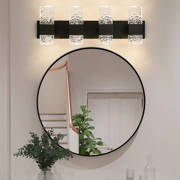 Bathroom light fixtures over round mirror new arrivals