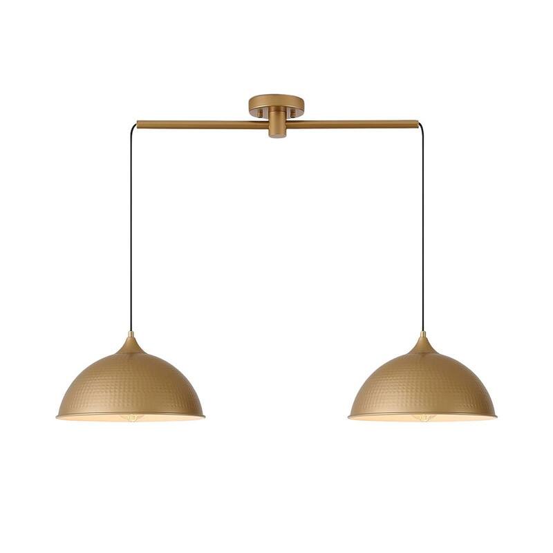 2 Pack bulbs light gold light fixtures metal pendant light