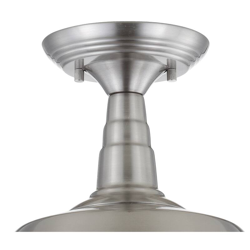Georgia 10.2" Metal LED Semi-Flush Mount, by JONATHAN Y - 10.2'
