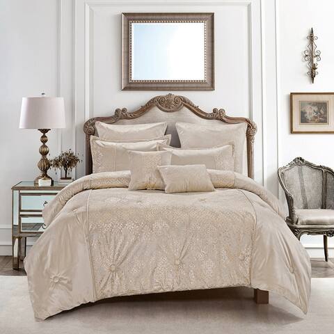 Wellco 7 Piece Luxury Bedding Comforter Sets,King