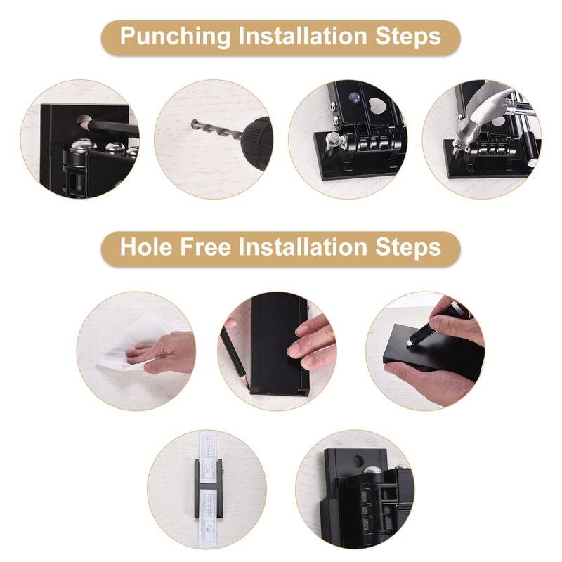 Clothes Drying Rack Wall Mounted, Laundry Drying Rack Tri-Fold Black Upgrade