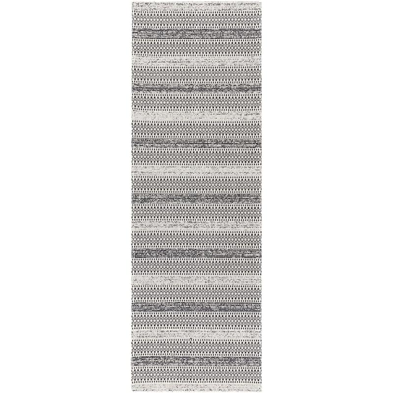Livabliss La Casa Moroccan Stripe Cotton Area Rug