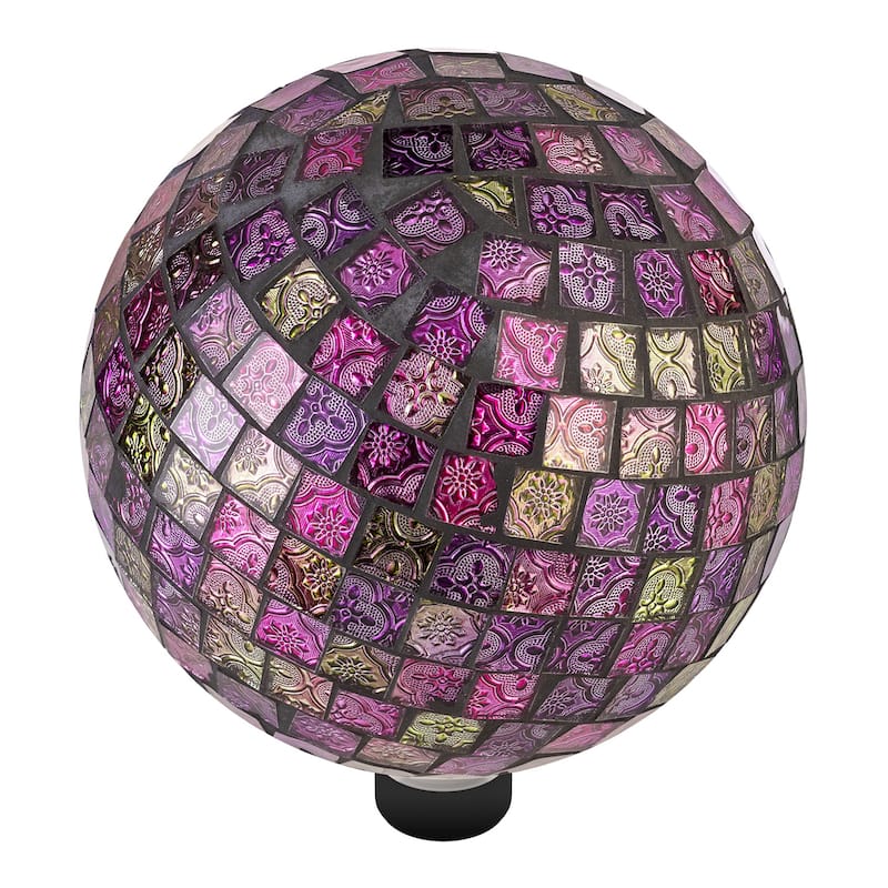 10 Inch Gazing Globe Shinning Purple
