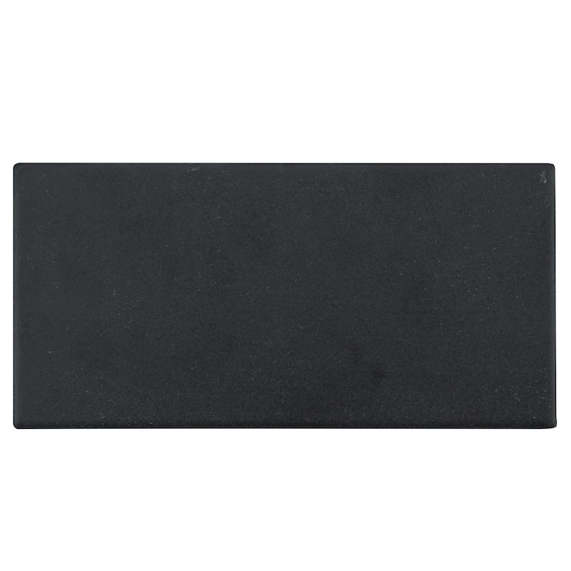 Merola Tile Piscina Brick Matte Nero 9-5/8" x 19-1/2" Porcelain Floor and Wall Tile