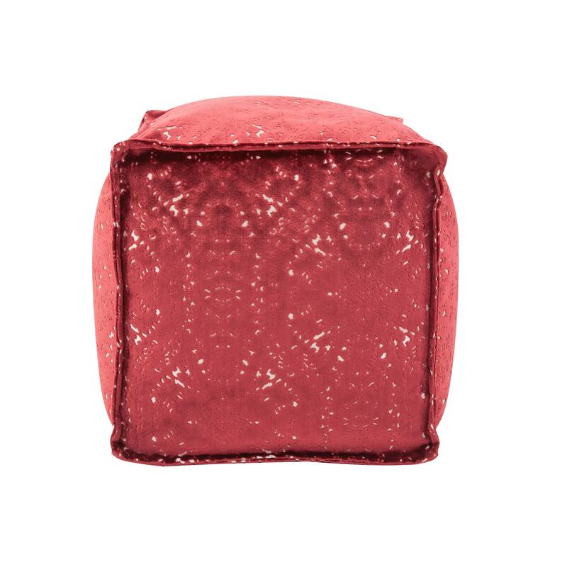 Allan Andrews Square Pouf Pasini Ruby