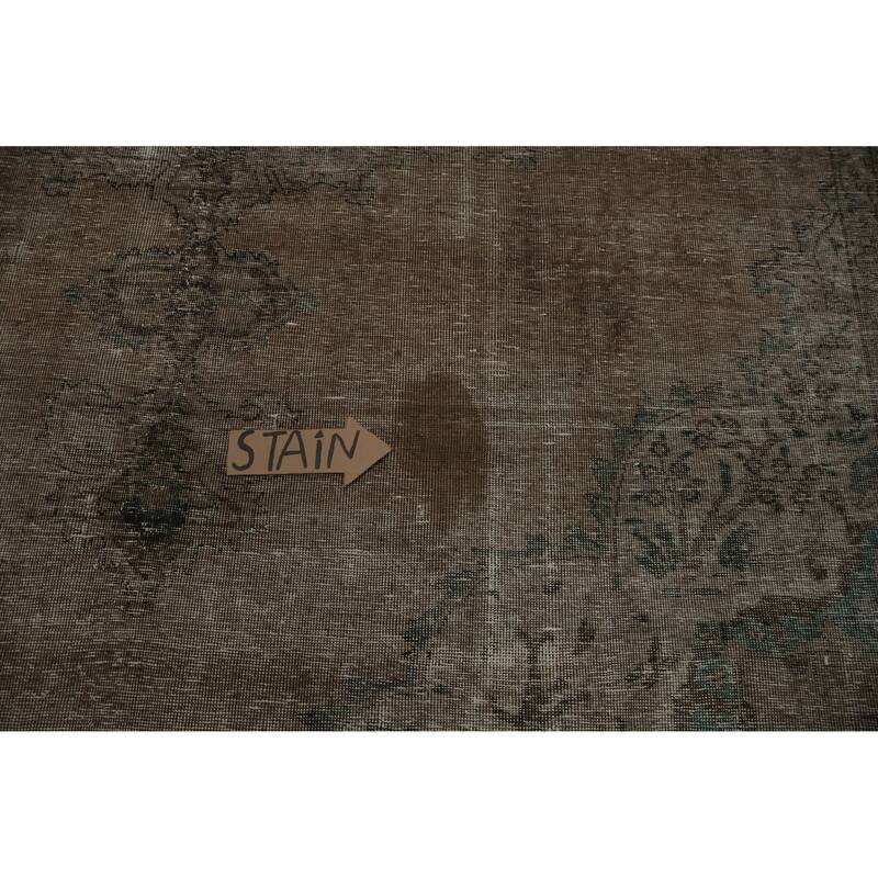 Hand Knotted Oriental 100% Wool Carpet Traditional Medallion Brown Tabriz Area Rug - 12' 10'' X 9' 1''