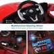 preview thumbnail 1 of 5, 6V Kids Remote Control Battery Powered LED Lights Riding Car-Red - 24" x 38" x 21" (L x W x H) Red
