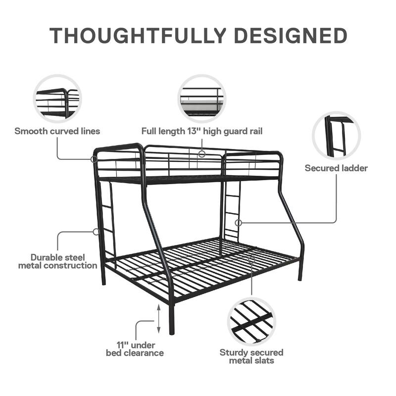 Avenue Greene Casey Twin over Full Metal Bunk Bed