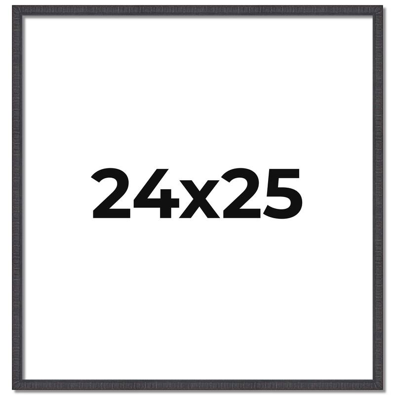 24x25 Frame Brown Solid Wood Picture Frame - Complete Modern Photo