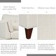 preview thumbnail 5 of 18, 97.2'' L-Shape Sectional Sofa with Chaise Lounge, Linen Fabric
