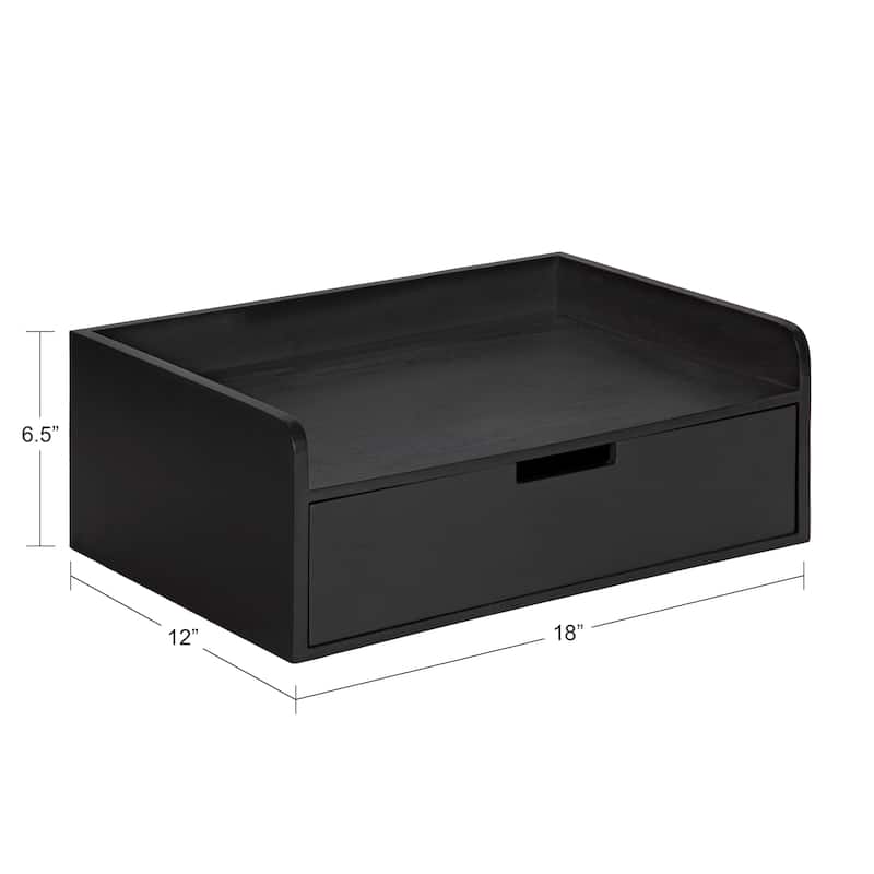 Kate and Laurel Kitt Premium Sold Wood Floating Shelf Side Table