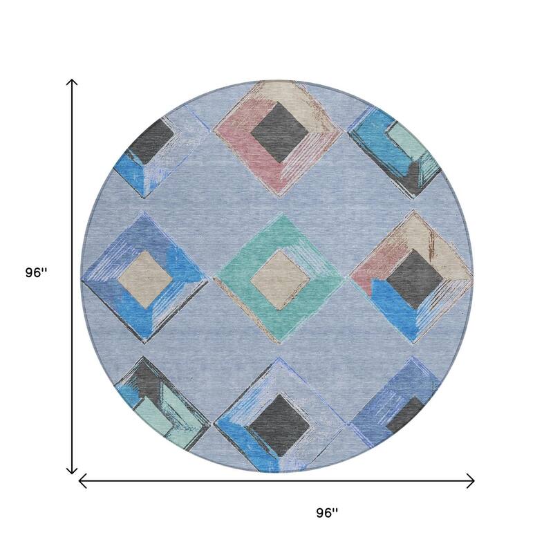 HomeRoots Geometric Transitional Rectangle Outdoor Rug