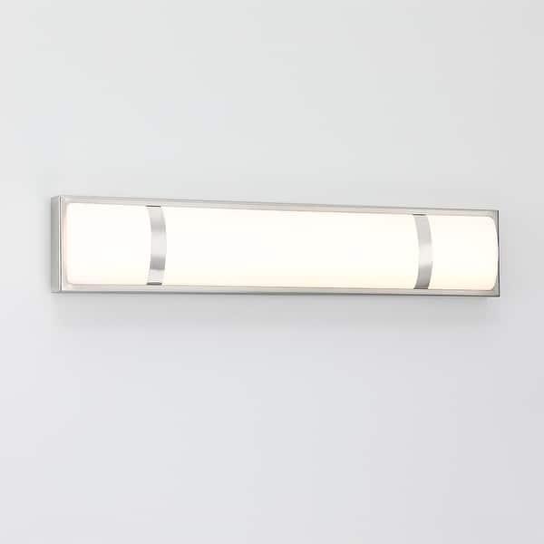 Brushed Nickel Modern/Contemporary LED Vanity Light Bar 24"W On