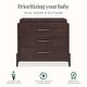 preview thumbnail 4 of 5, Evolur Atlas Nursery Dresser with Changing Tray | 3-Drawer Hardwood Chest for Baby Room | ASTM Certified | Roasted Chestnut
