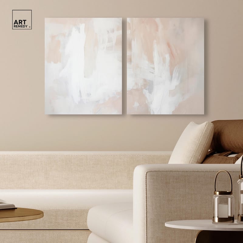Opalescent Hues I Canvas Set of 2 by Art Remedy, Gallery Wrapped