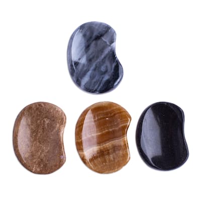 Novica Handmade Growth Amulet Stress-Relieving Stones (Pair)