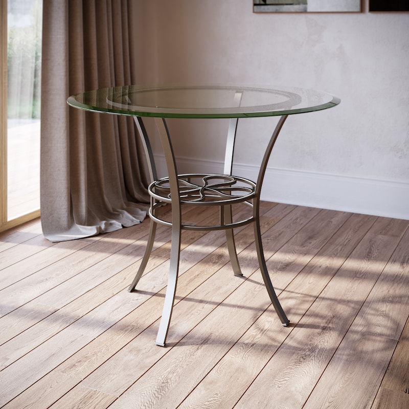 SEI Furniture Celandine Dark Brown Iron Dining Table