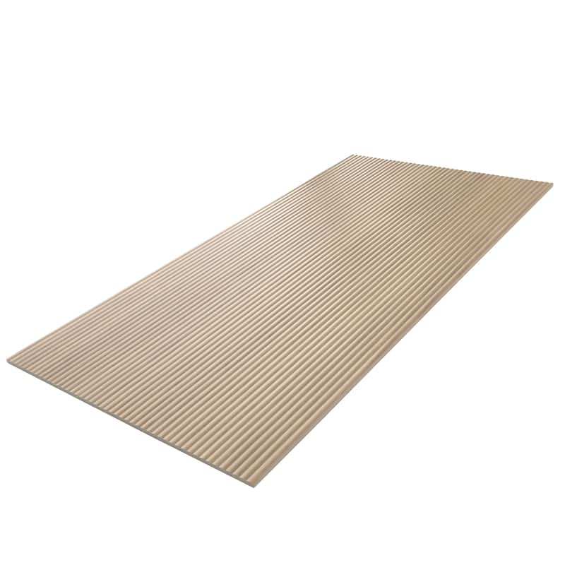 Bois 24x48 Honey Wood Porcelain Large Format Fluted Wall Tile (15.55 sq ft/case) - 2 Pack