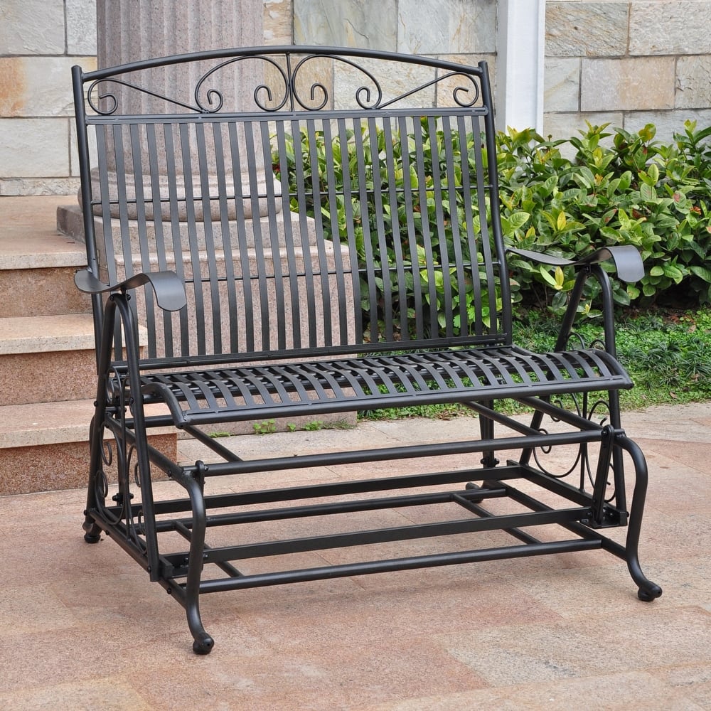 Mandalay Iron Double Glider Bench