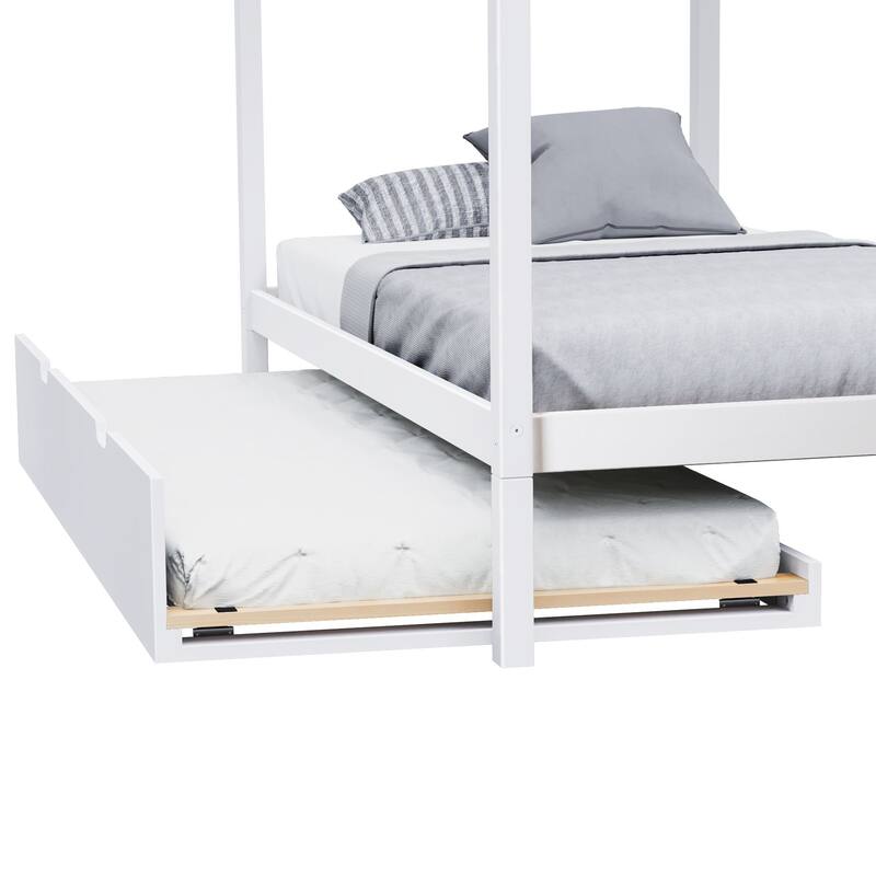 Max and Lily Twin House Bed with Trundle