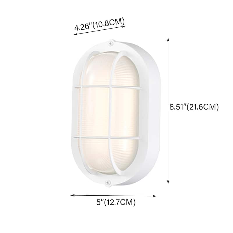 1-Light Bulkhead Outdoor Wall Light