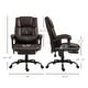 preview thumbnail 32 of 63, Vinsetto Office Desk Chair Recliner, Height Adjustable Movable Lumbar Support with 6-Point Vibrating Massage
