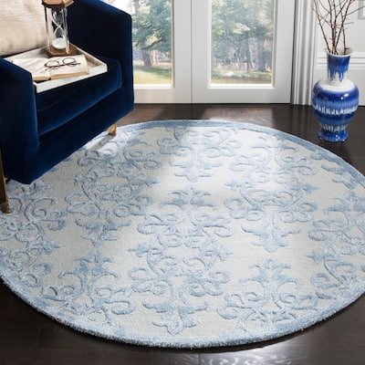 SAFAVIEH Handmade Bella Marilyne Modern Floral Wool Rug