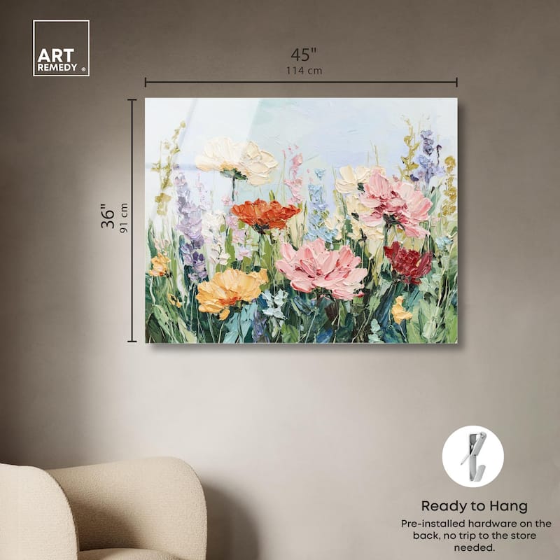 Summer Abundance III Acrylic by Art Remedy, Ready to Hang