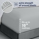 preview thumbnail 4 of 5, Swift Home Double Brushed Microfiber 16-Inch Deep Pocket Single Fitted Sheet