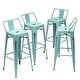 preview thumbnail 30 of 30, Metal Bar Stools Set of 4,Bar Stool with Low Back for Indoor/Outdoor Barstools