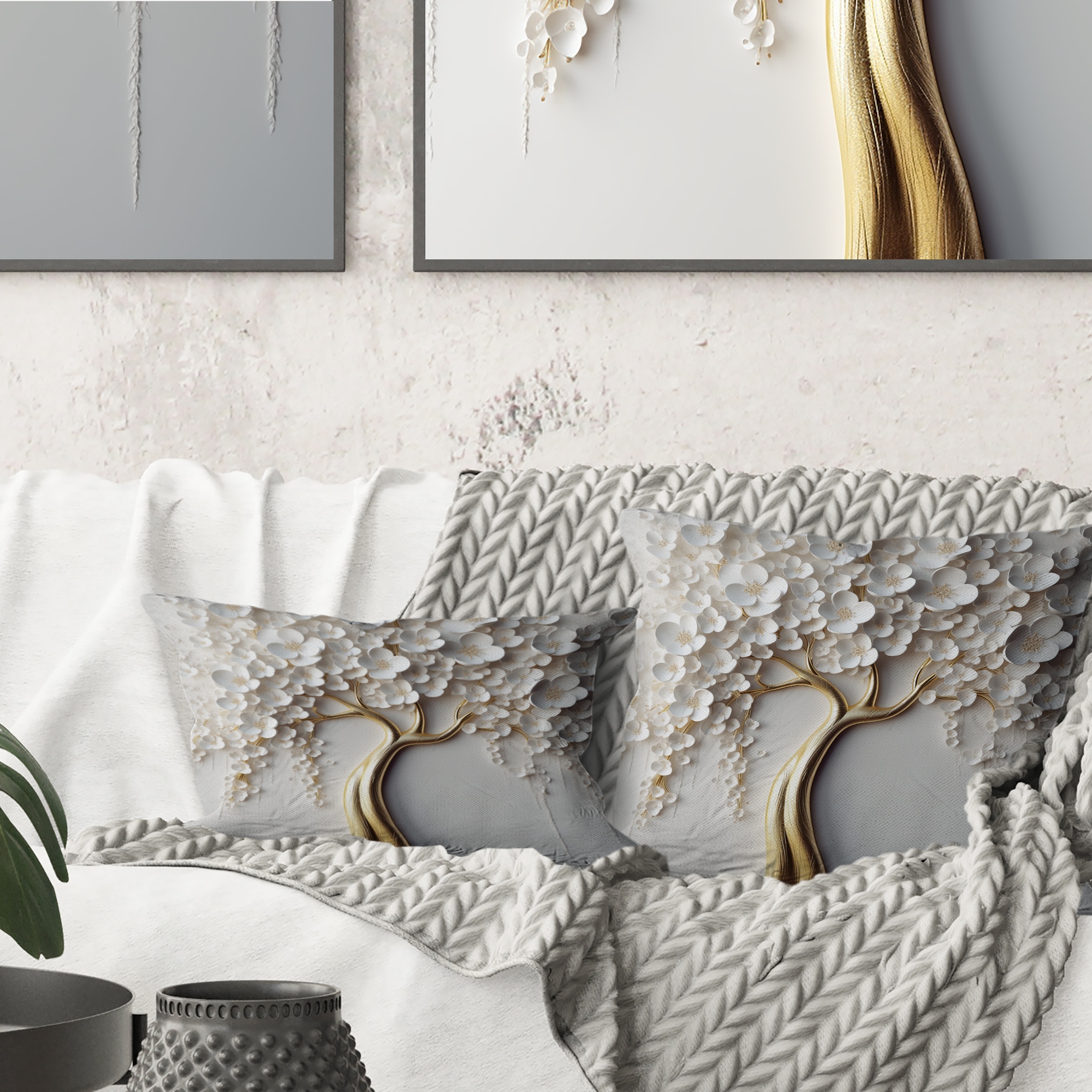 Gold Throw Pillows Bed Bath Beyond