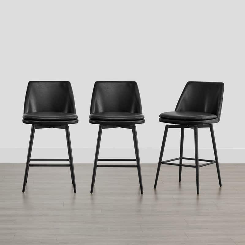 Ariel Counter Height Swivel Barstool Set