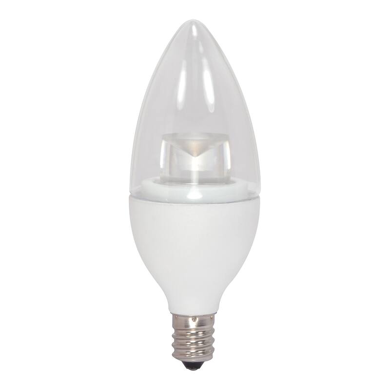 Satco 4.5W Torpedo LED - Candelabra Base - 2700K - 120V - Clear - Clear