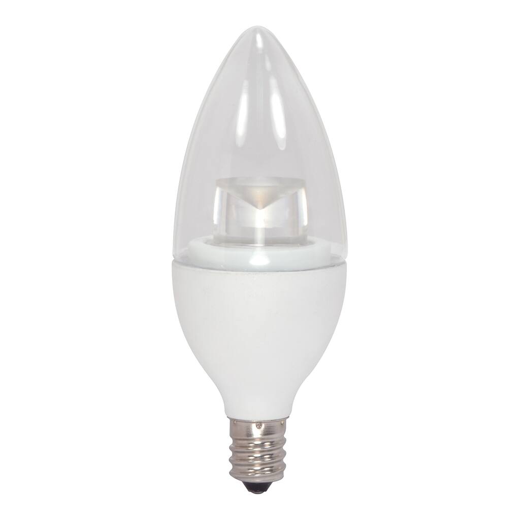 Satco 4.5W Torpedo LED - Candelabra Base - 2700K - 120V - Clear