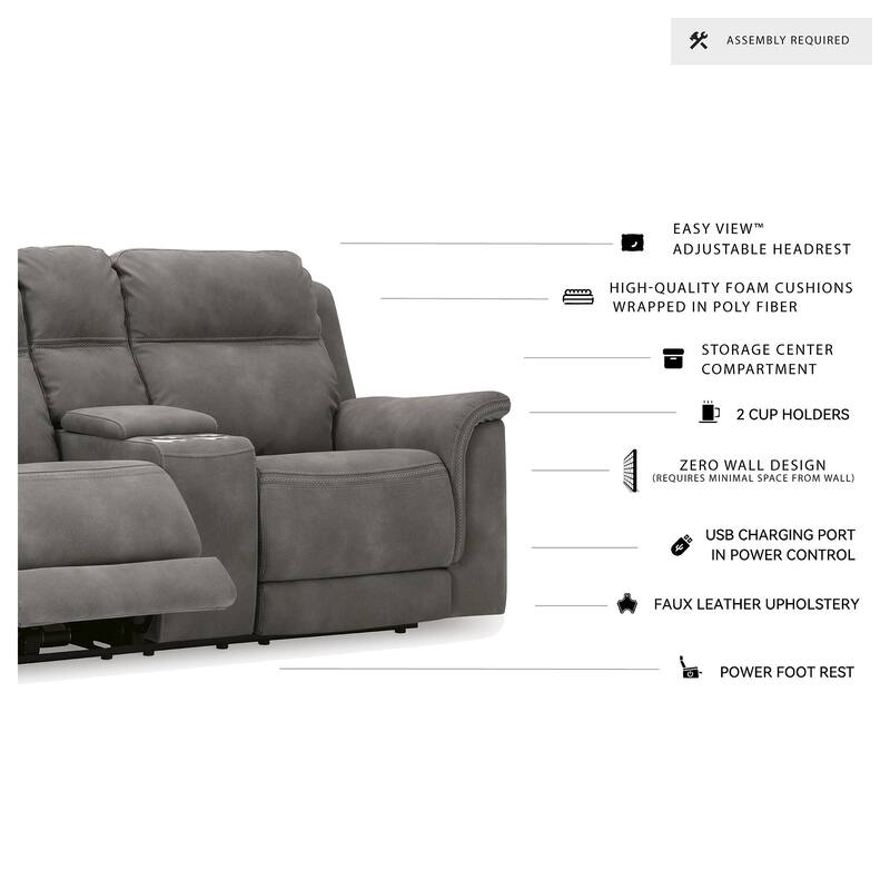 Signature Design by Ashley Next-Gen DuraPella Power Reclining Loveseat with Console